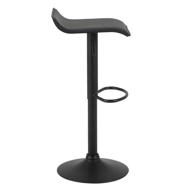 Rootz Barstol - Bistrosæde - Bordstol - Designer Hocker - Højdejusterbar siddepinde - Drejelig sadel - Moderne siddepladser - Sort