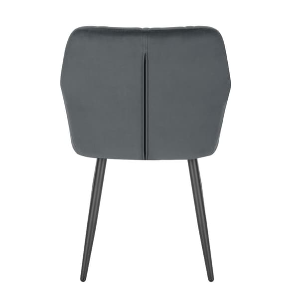 Rootz Matstol - Ergonomisk sits - Sammetskudde - Kökspall - Hemmakontorsstol - Fritidsstol - Moderna sittplatser - Mörkgrå - 24,0 x 22,4 x 22,4 tum