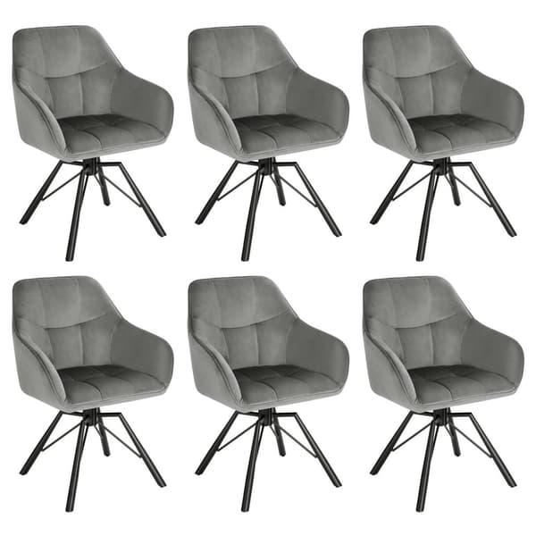 Rootz kääntyvä ruokatuoli - Pyörivä tuoli - Velvet-toimistotuoli - Ergonominen muotoilu - Mukava istuvuus - Kestävä runko - 58,5 cm x 82,5 cm x 54,5 c