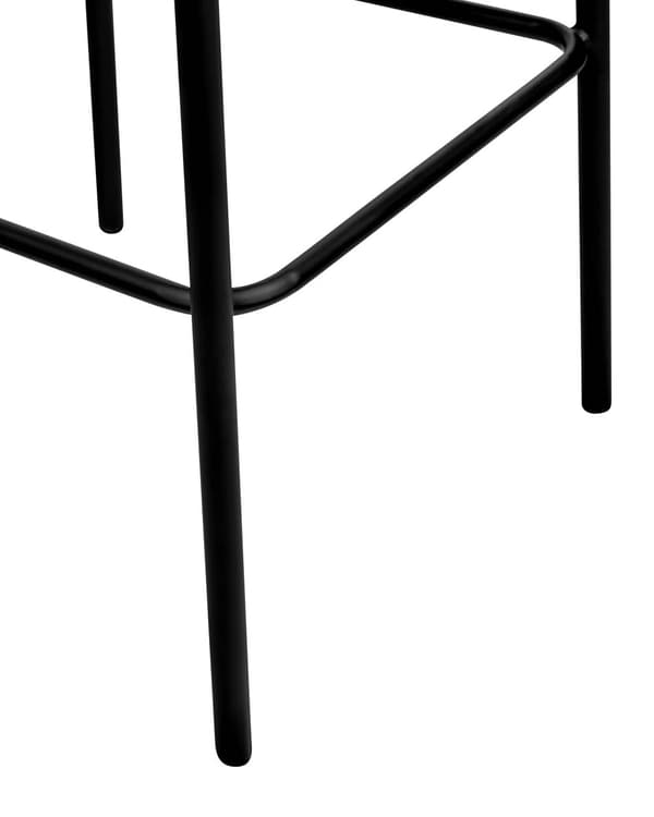 Sett med 2 spisestoler Grå Polyester Svarte metallben Uten armlener Buet form Moderne design Kjøkken Spisestue