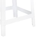 Miniatyrbilde 9 av 9: Sett med 2 barkrakker i hvit plast med 99 cm sete Benkestol