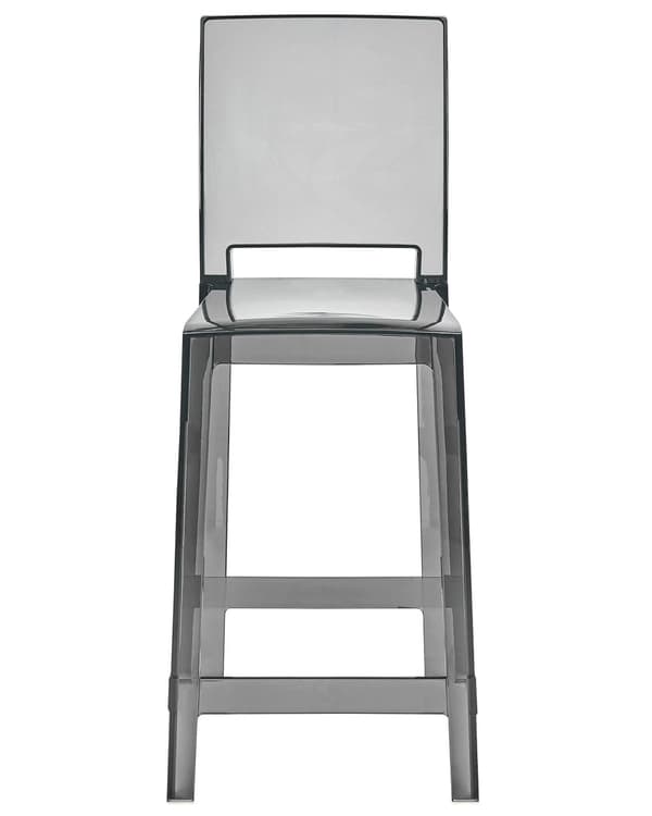 Sett med 2 stk. barkrakker i transparent plast 99 cm Bordkrakk