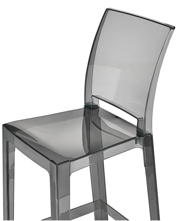 Sett med 2 stk. barkrakker i transparent plast 99 cm Bordkrakk