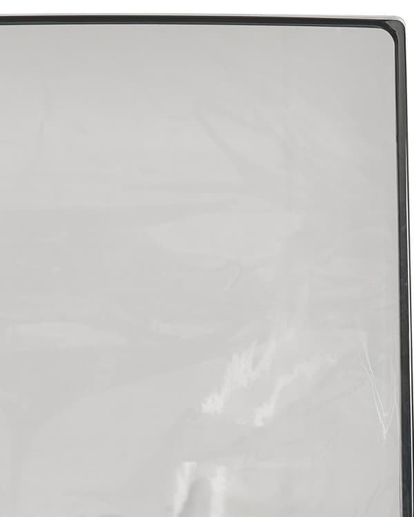 Sett med 2 stk. barkrakker i transparent plast 99 cm Bordkrakk
