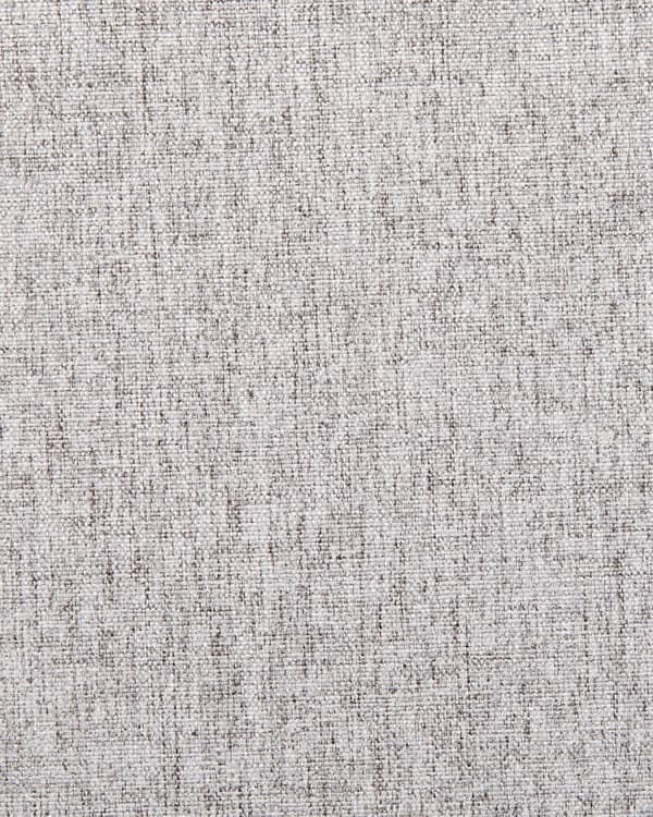 Sett med 2 spisestoler Grå Polyester Svarte metallben Uten armlener Buet form Moderne design Kjøkken Spisestue