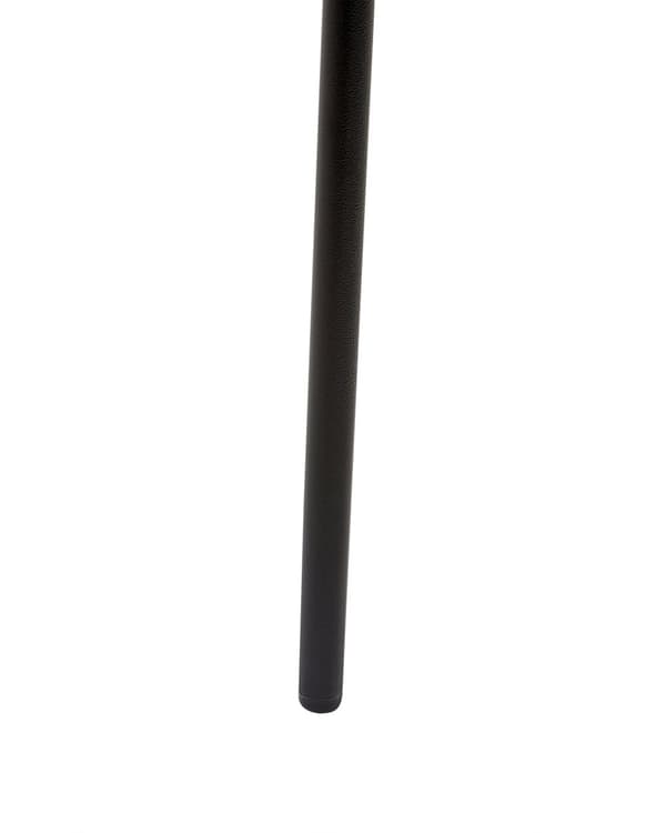 Sett med 2 barstoler Svart Sete i syntetisk materiale Metallben Ryggstøtte Minimalistisk design Skandinavisk stil Moderne Stoler Barkrakker