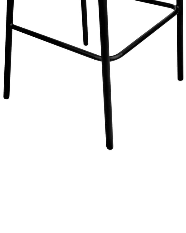 Barstole Grå Sæt af 2 Høj Køkkenstole Retro Rund Ryglæn Fodstøtte Design Counterstol til Barbord Stole til Køkkenø