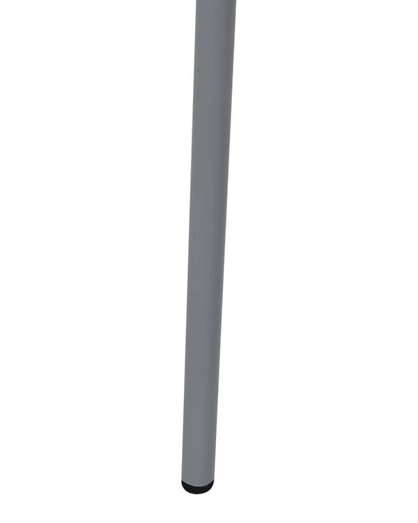 Barstol lysegrå 52 x 111 x 48 cm polypropylen jern 2 barstole moderne skandinavisk