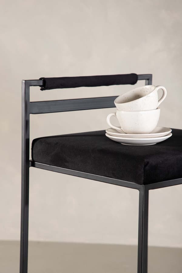 2 x  Opelika barstol velour sort.