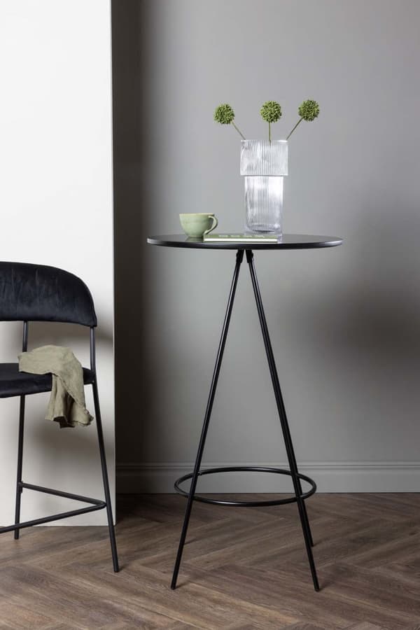 Bistro barbord Ø60cm svart.