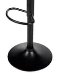 Miniatyrbillede 8 af 9: Barstol Beige Læder 65 cm Høj Køkkenstol Justerbar Counterstol med Ryglæn Drejefunktion Pumpe Design til Køkkenø Inspiration