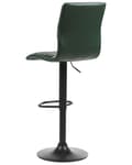 Miniatyrbillede 6 af 9: Barstol Grøn Læder 65 cm Høj Køkkenstol Justerbar Counterstol med Ryglæn Drejefunktion Pumpe Design til Køkkenø Inspiration