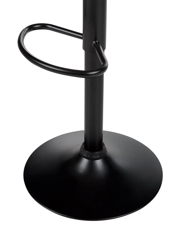 Barstol Brunt Læder 65 cm Høj Køkkenstol Justerbar Counterstol med Ryglæn Drejefunktion Pumpe Design til Køkkenø Inspiration