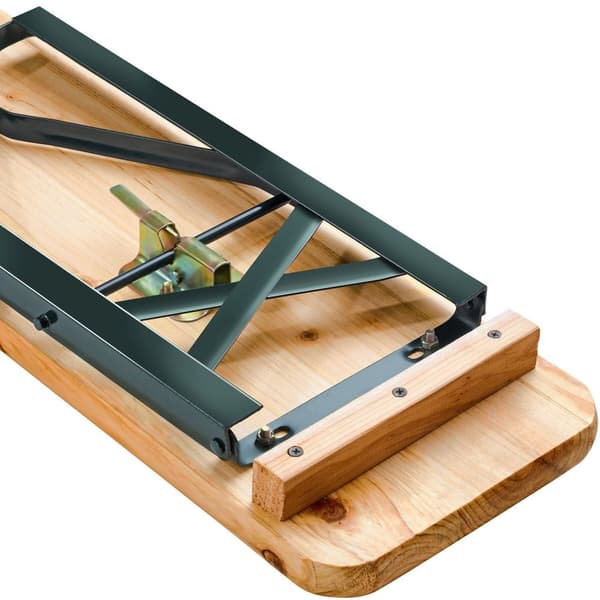 Bord bænkesæt Ludwig, 3-delt, foldbar med parasolholder - brun