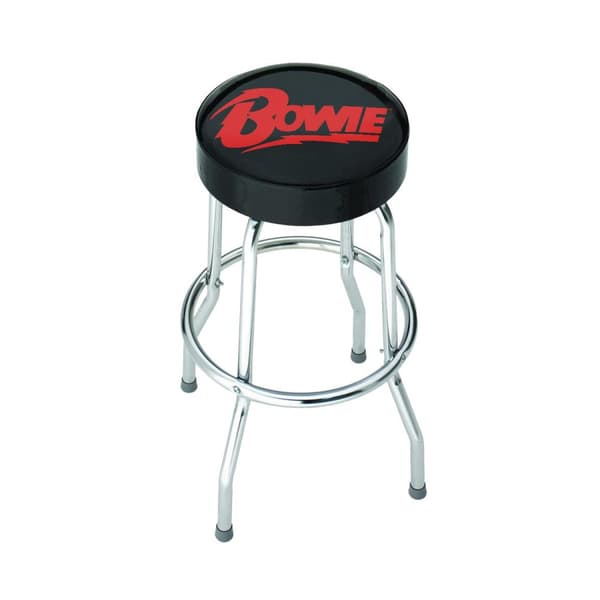 RockSax Aladdin Sane David Bowie Bar Stool Black/Red One Size
