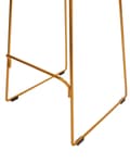 Miniatyrbild 8 av 10: Barstolar set om 2 Guld Metall Tråddesign Konstläder Svart Sittdyna Glam Industrial Modern Kök Matsal