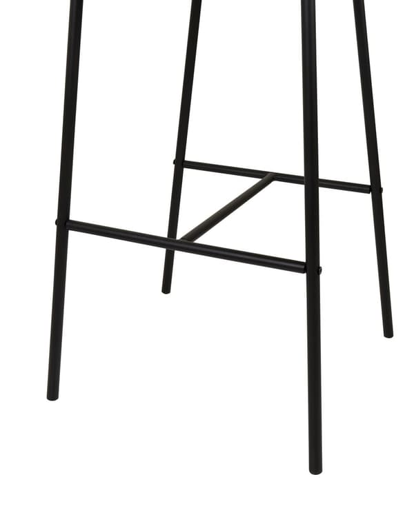 Sett med 2 Barstoler Grønn stoffkledning Svarte metallben Armløs buet rygg Moderne moderne design