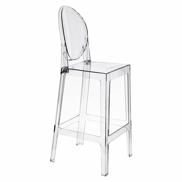 Viki barstol, transparent, 75 cm