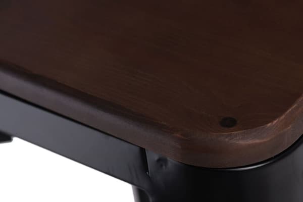 Paris Wood jakkara 75cm musta mänty pähkinä