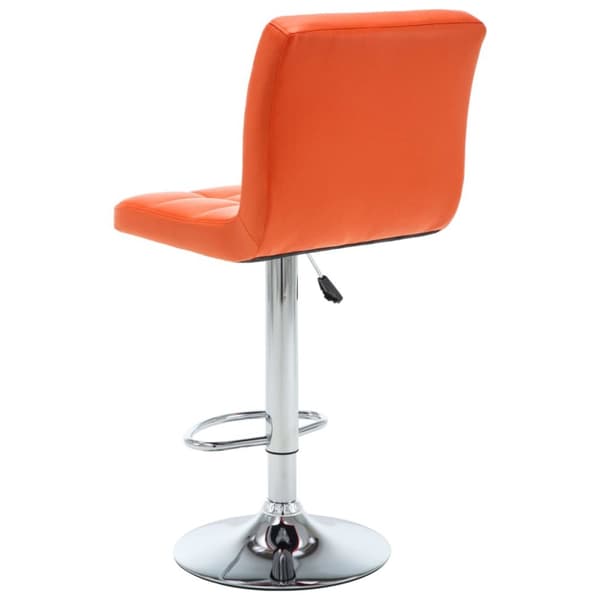 Barstolar 2 st orange konstläder