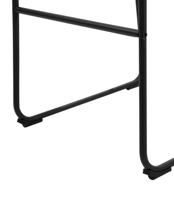Barstole Brunt Polstret Sorte Metalben Sæt 99 x 46 x 46 cm Høje Køkkenstole Ryglæn Fodstøtte Moderne Counterstole Køkkenø Barbord Indretning
