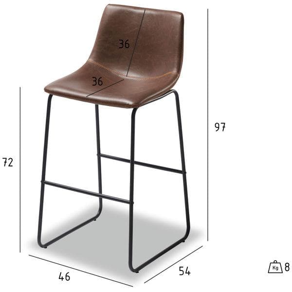 Barstol Veloura 2 stk