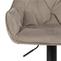 Miniatyrbillede 4 af 7: 2 x  Brooke barstol velour drejefunktion beige.