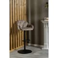 Miniatyrbillede 7 af 7: 2 x  Brooke barstol velour drejefunktion beige.