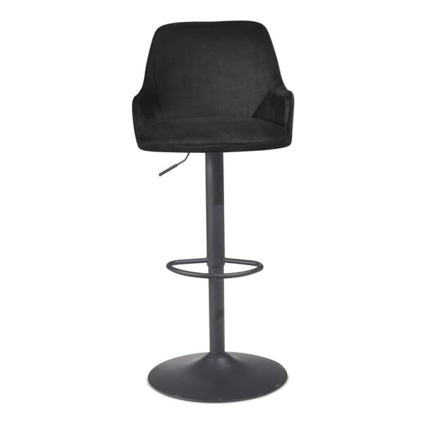 Rootz Modern Design -baarijakkara - Velvet-istuin - Timanttitikkaus - Metallijalusta - 45cm x 86-106cm x 45cm