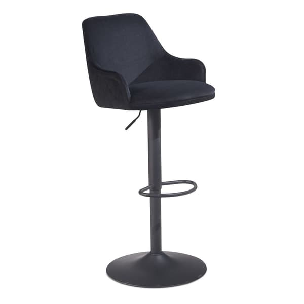 Rootz Modern Design -baarijakkara - Velvet-istuin - Timanttitikkaus - Metallijalusta - 45cm x 86-106cm x 45cm