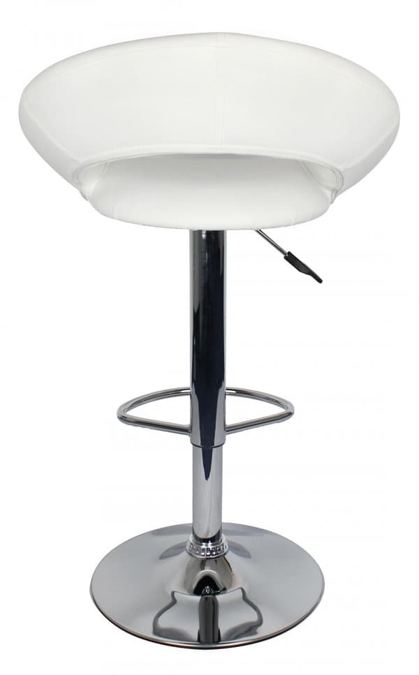 Rootz säädettävä baarijakkara - Kääntyvä jakkara - Nahkainen istuin - Kromirunko - 360° Kääntö - Ergonominen muotoilu - 110 kg Kapasiteetti - 80-102cm