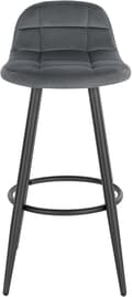 Miniatyrbillede 7 af 9: Rootz Velvet Barstol - Bordskammel - Køkkentaburet - Komfortable siddepladser - Robust konstruktion - Nem montering - 84 cm x 39 cm x 31 cm