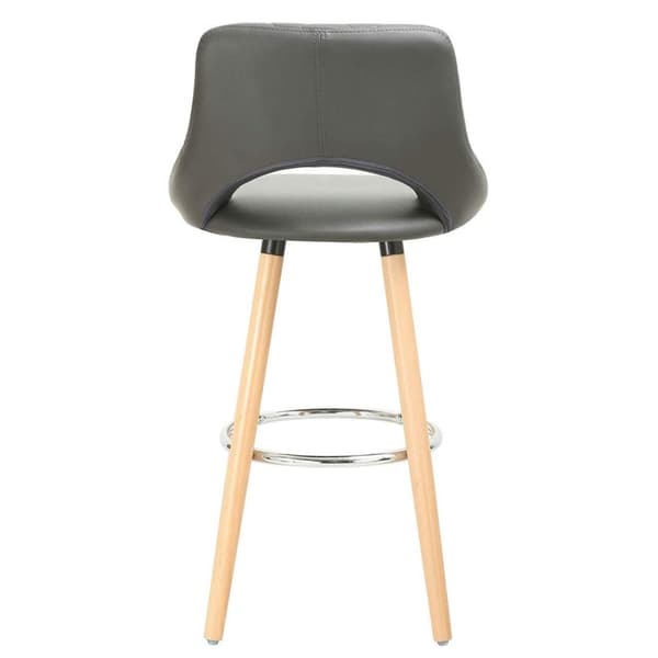 Rootz 2 baarituolia - Työtuolit - Syöttötuolit - Mukavat istuimet - Ergonominen muotoilu - Tyylikäs ja monipuolinen - Puu ja tekonahka - 96 cm x 43 cm