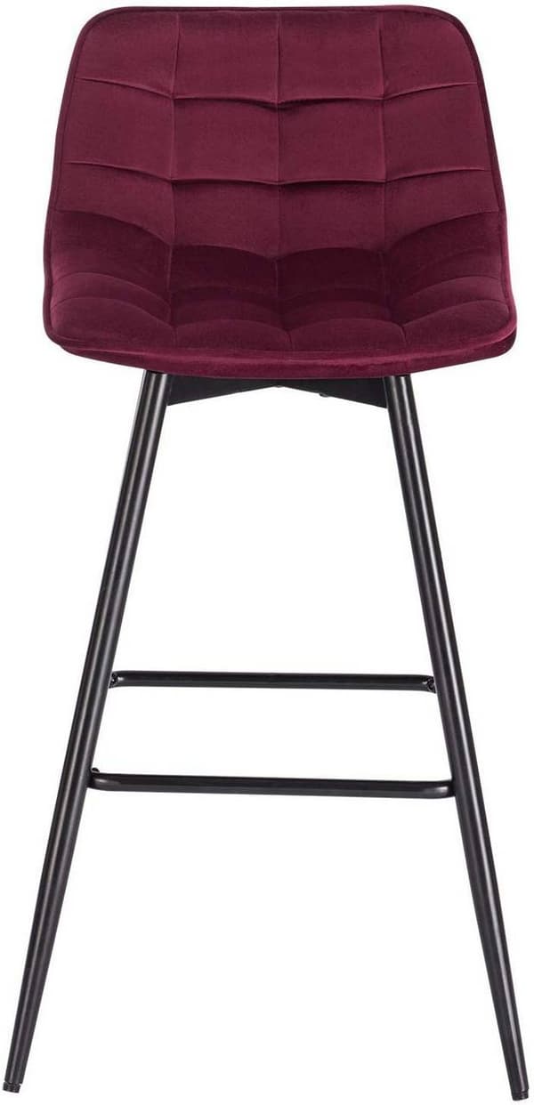 Rootz baarijakkara - Työpöytäjakkara - Design-jakkara - samettia ja metallia - Mukava ja ergonominen - Kestävä ja vakaa - Monipuolinen ja tyylikäs - 4