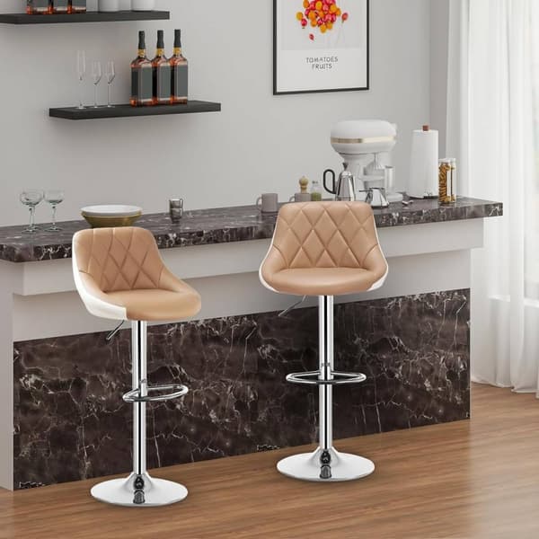 Rootz Barpall - Bänkpall - Justerbar Barstol - Bekväm sittplats - Enkel höjdjustering - Robust ram - 38cm x 35cm x 84-106cm Justerbar höjd