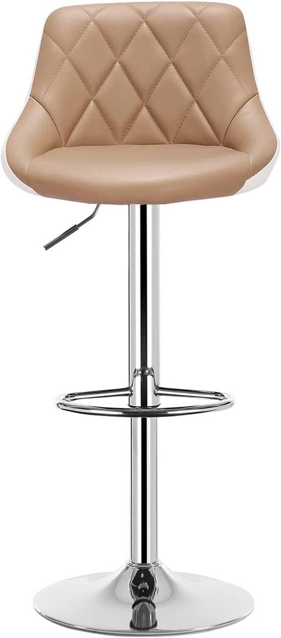 Rootz Barpall - Bänkpall - Justerbar Barstol - Bekväm sittplats - Enkel höjdjustering - Robust ram - 38cm x 35cm x 84-106cm Justerbar höjd
