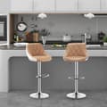 Miniatyrbild 2 av 10: Rootz Barpall - Bänkpall - Justerbar Barstol - Bekväm sittplats - Enkel höjdjustering - Robust ram - 38cm x 35cm x 84-106cm Justerbar höjd