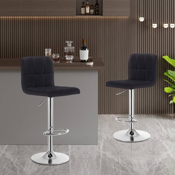 Rootz baarijakkara - Säädettävä työtuoli - Ergonominen istuin - Kestävä pellavaverhoilu, Liukumaton pohja, Korkeuden mukautus - 92cm-114cm x 44cm x 38