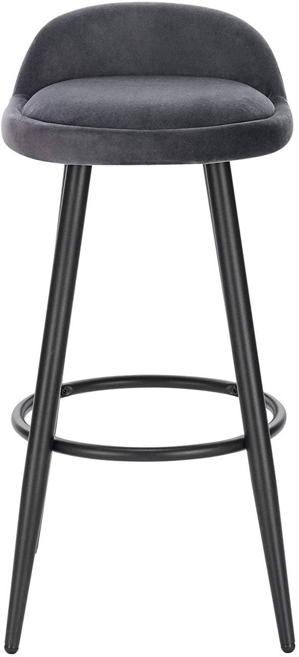 Rootz Velvet Barpall - Bänkpall - Justerbar Barstol - Stabil och hållbar - Golvsäker design - Optimal komfort - 37,5 cm x 34 cm x 78,5 cm
