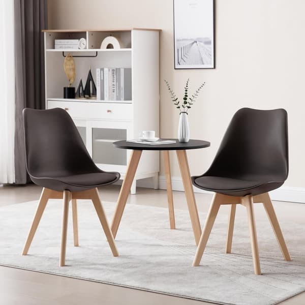 Rootz Set med 2 matstolar - Köksstolar - Bekväma sittplatser - Högdensitetsskum - Hållbar konstruktion - Halkskyddsmattor - 48cm x 42cm x 82cm