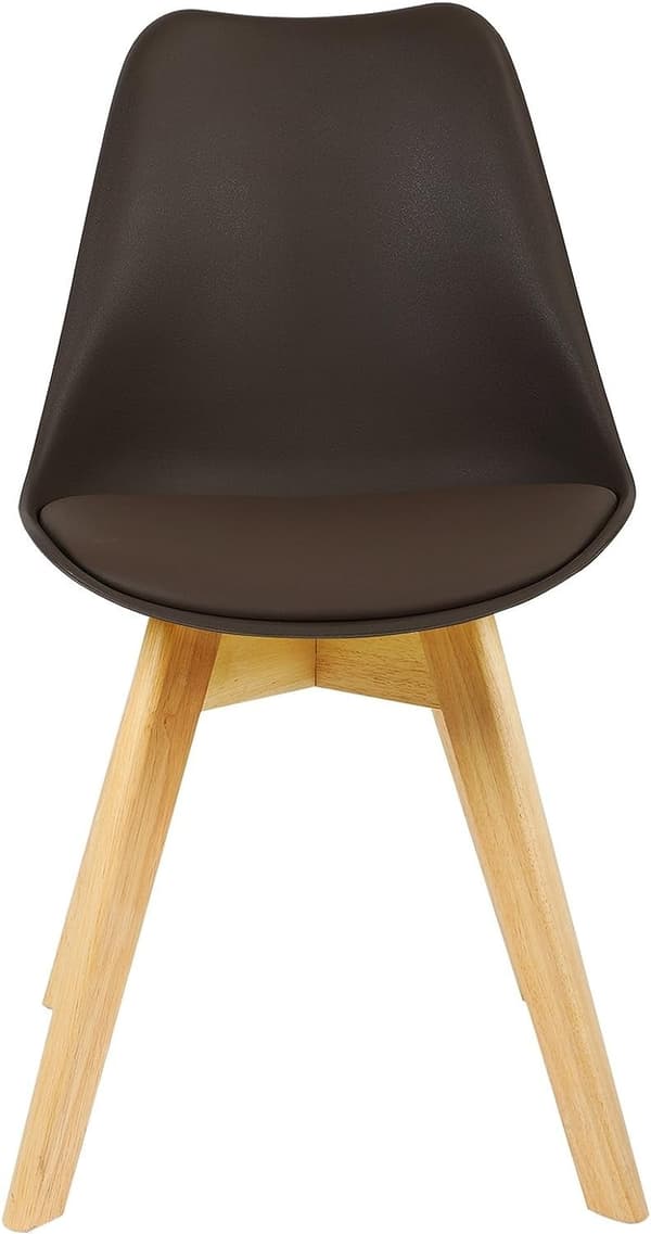 Rootz Set med 2 matstolar - Köksstolar - Bekväma sittplatser - Högdensitetsskum - Hållbar konstruktion - Halkskyddsmattor - 48cm x 42cm x 82cm