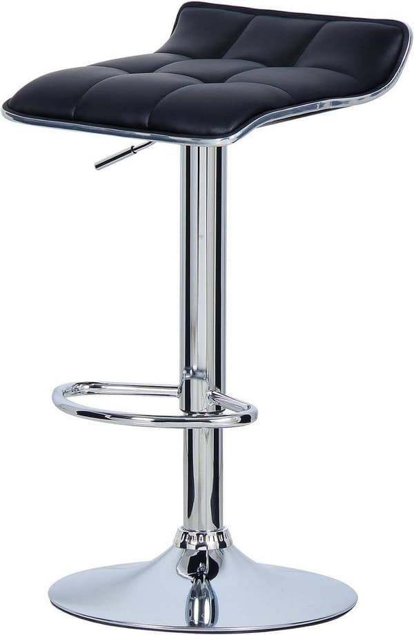 Rootz baarijakkara - Säädettävä työtuoli - Kääntyvä istuin - Ergonominen muotoilu - Kestävä rakenne - Tyylikäs ulkonäkö - 38cm x 40cm, Korkeus 64cm-86