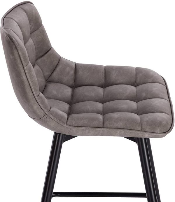 Rootz Barpall - Designerbarstol - Bänkpall med fotstöd - Imiterat läder - Ergonomisk och bekväm - Robust och hållbar - Mångsidig och modern - 43 cm x