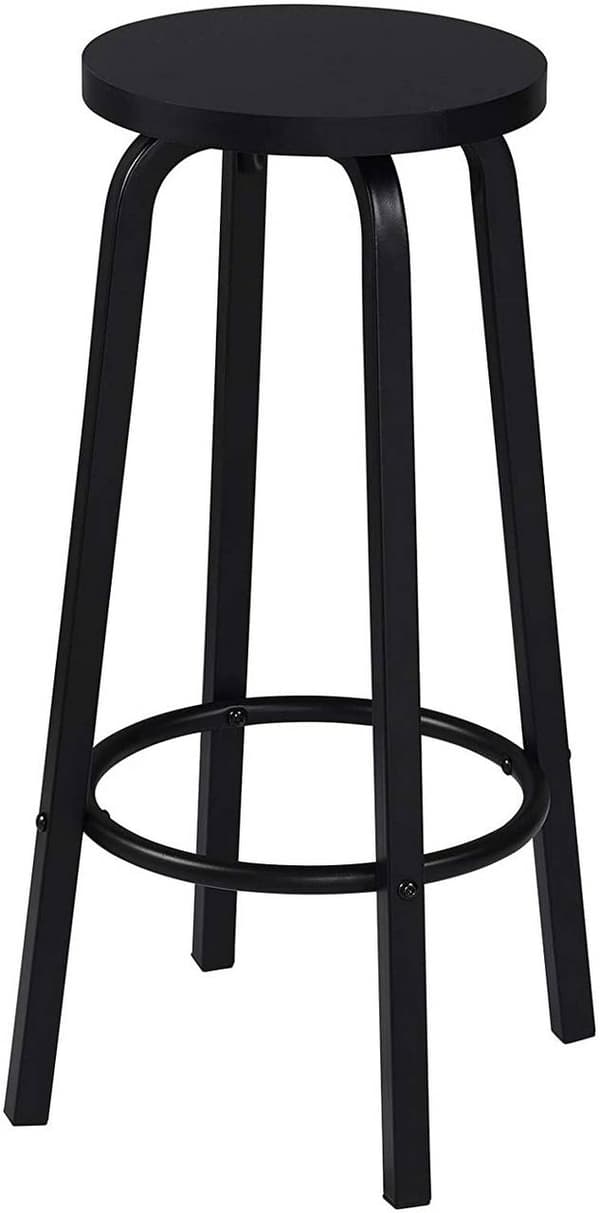 Rootz Modern Bar Pall - Skandinavisk Style Pall - Industrial Design Pall - Bekväma sittplatser - Förbättrad stabilitet - Utrymmesbesparande - 30cm x 7