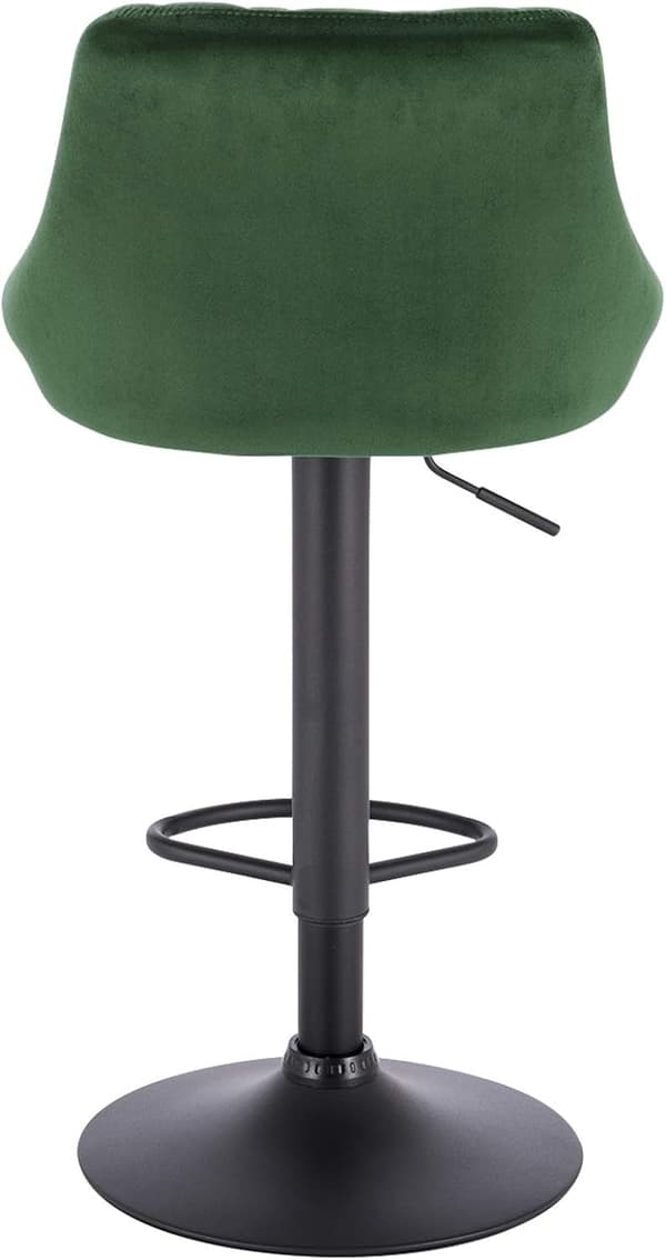 Rootz Set med 2 barstolar - Bänkstolar - Snurrstolar - Sammetsklädsel - Justerbar höjd - Vridbar sits - Bekväm och robust - 35cm x 38cm x 84-106cm