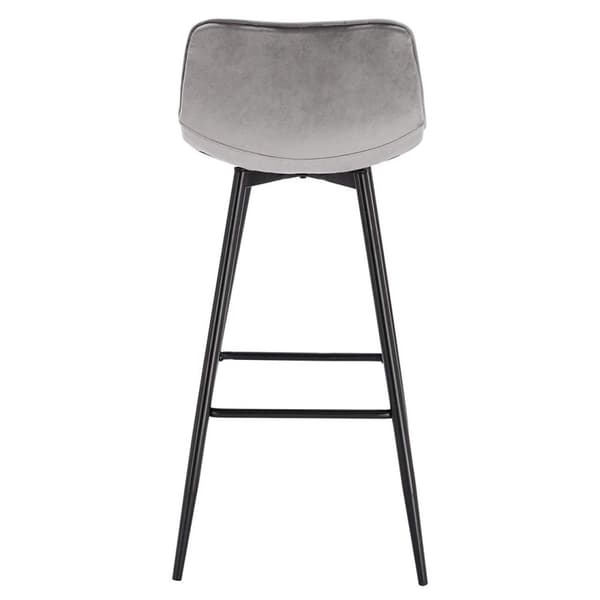 Rootz Velvet Barstole - Bordskamler - Køkkentaburetter - Komfortable og ergonomiske - Holdbar og stabil - Stilfuld og alsidig - 43 cm x 35,5 cm