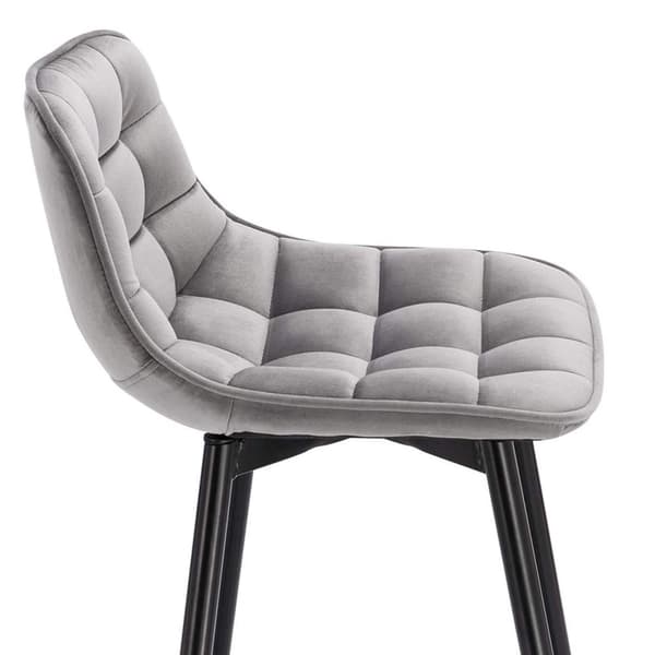 Rootz Velvet Barstole - Bordskamler - Køkkentaburetter - Komfortable og ergonomiske - Holdbar og stabil - Stilfuld og alsidig - 43 cm x 35,5 cm