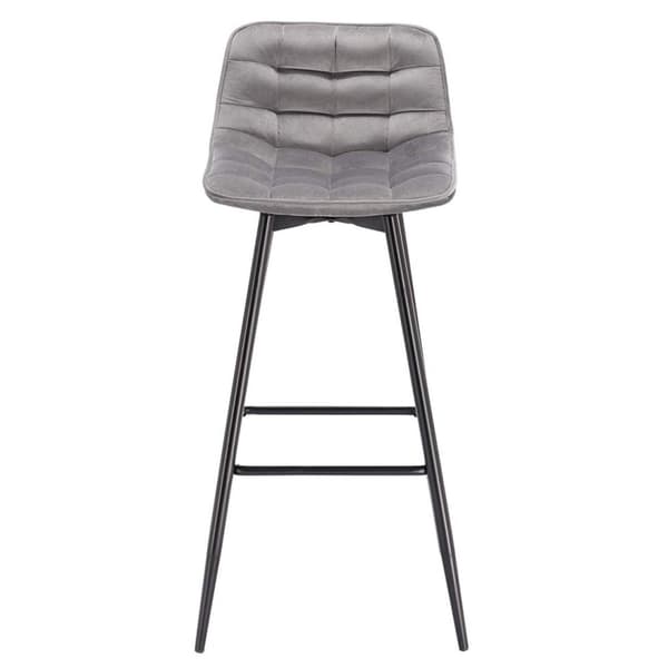 Rootz Velvet Barstole - Bordskamler - Køkkentaburetter - Komfortable og ergonomiske - Holdbar og stabil - Stilfuld og alsidig - 43 cm x 35,5 cm