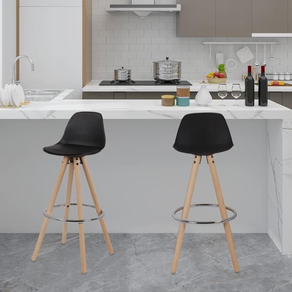 Rootz Designer Barstolar - Bänkstolar - Kökspallar - Bekväma sittplatser - Hållbar konstruktion - Enkelt underhåll - 96,5 cm x 38,5 cm x 33 cm