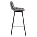 Miniatyrbild 5 av 8: Rootz Velvet Barpall - Bänkpall - Kökspall - Bekväma sittplatser - Robust konstruktion - Mångsidig design - 43 cm x 35,5 cm x 87,5 cm